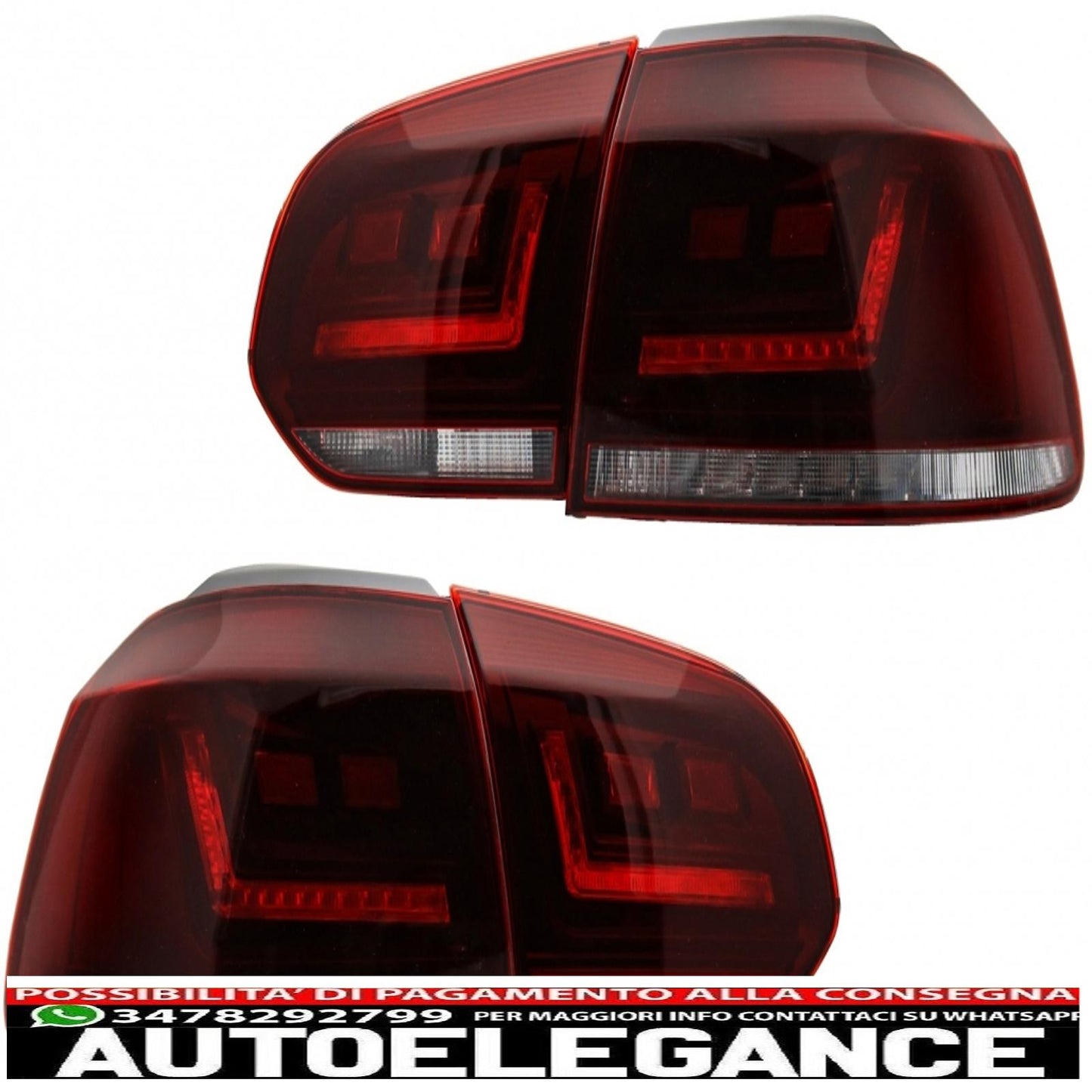 osram ledriving led rear light suitable for vw golf 6 vi (2008-2012) dynamic sequential turning light (left and right)
