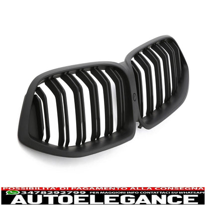 adatto per bmw serie 8 g14 g15 g16 griglia radiatore doppia barra nero opaco-mostra il titolo originaletesto originalepasst für bmw 8er g14 g15 g16 kühlergrill doppelsteg matt schwarz AUTOELEGANCERICAMBI