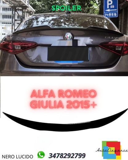 Glossy black SPOILER SUITABLE FOR ✨Alfa Romeo Giulia 2015+✨ 