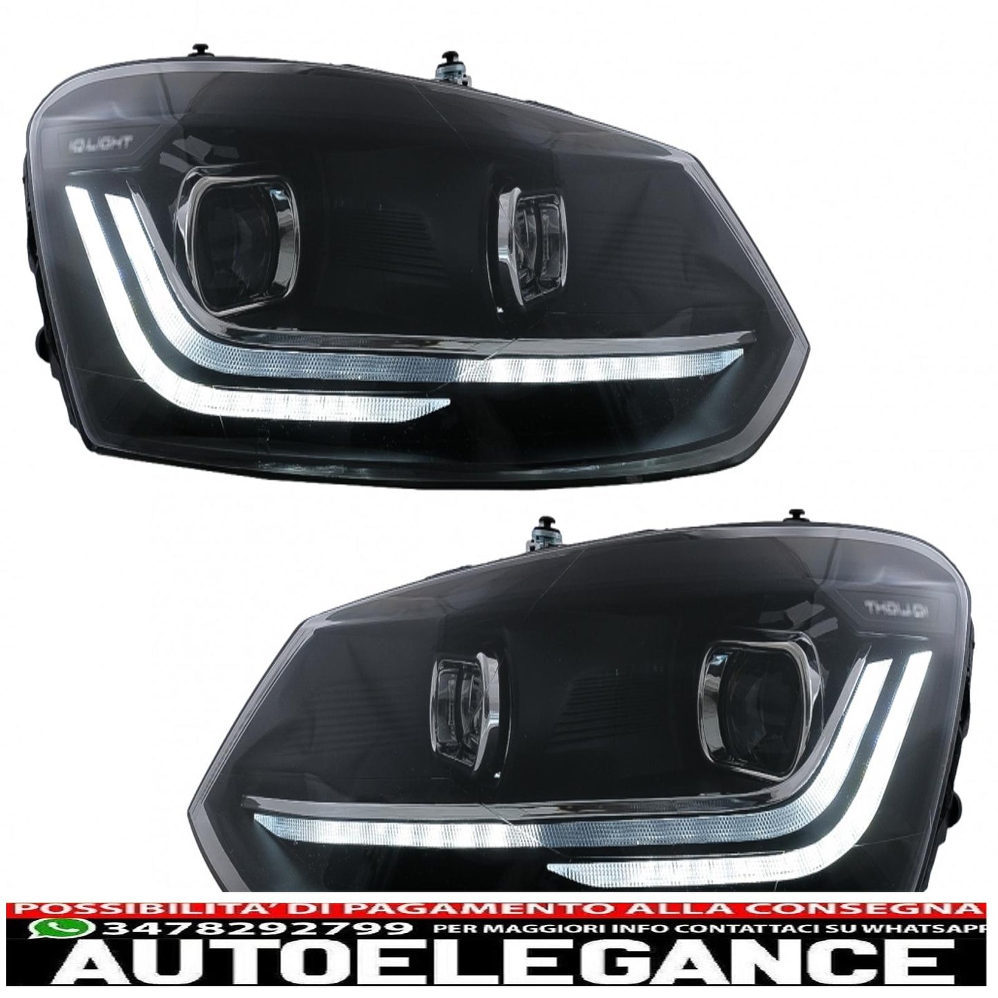 fari a led adatti per vw polo mk5 6r 6c (2010-2017) luce di svolta sequenziale dinamica