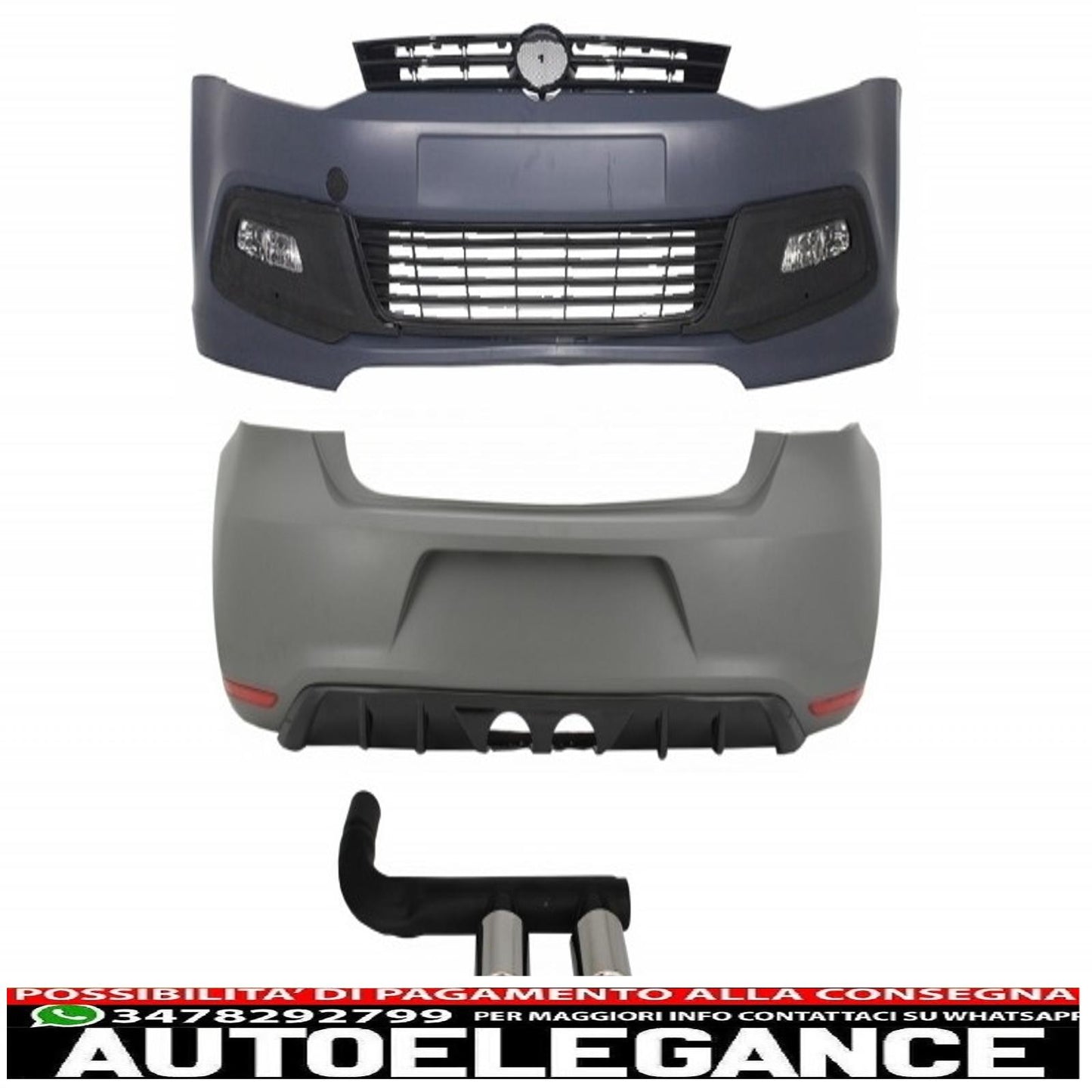 complete body kit suitable for vw polo 6r 6c (03.2009-09.2017) r-line design