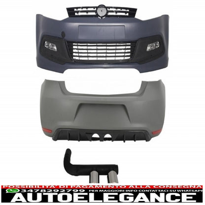 complete body kit suitable for vw polo 6r 6c (03.2009-09.2017) r-line design