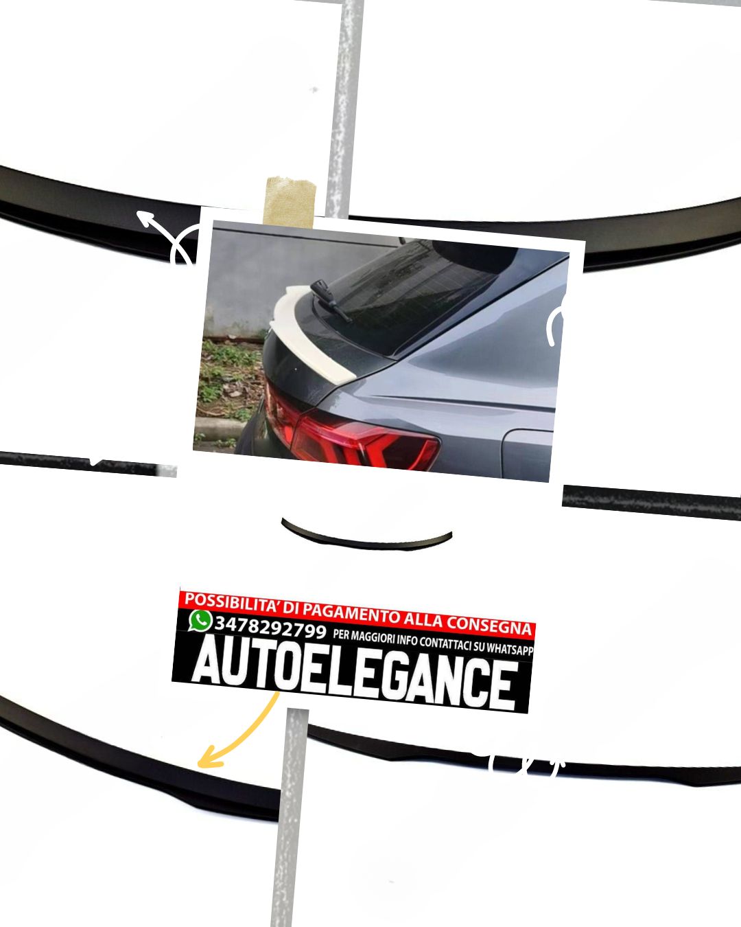 SPOILER adatto per AUDI Q3 II F3 2018+