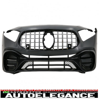 Front bumper suitable for mercedes A-class w177 hatchback / v177 sedan (2018-up) design a45