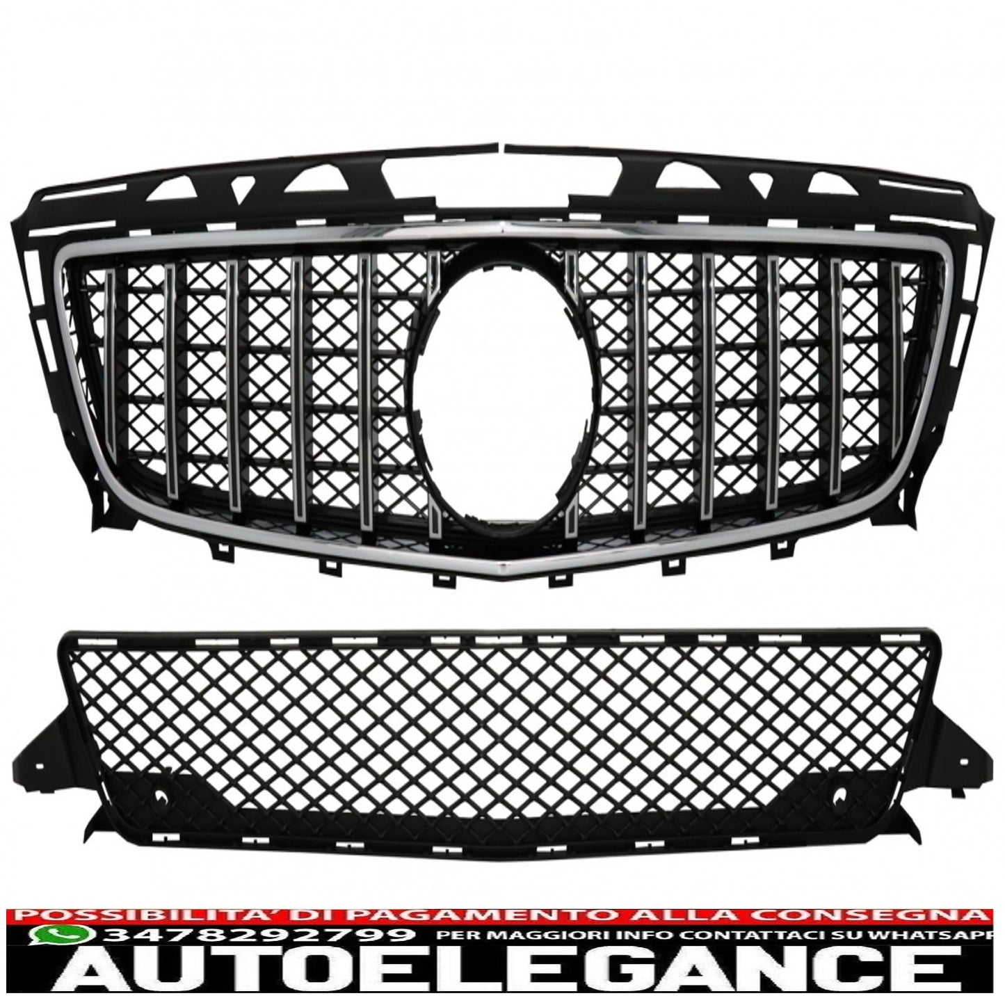 front grille suitable for mercedes cls w218 c118 (2011-2014) x218 shooting Brake (2012-2014) gt-r design panamericana 