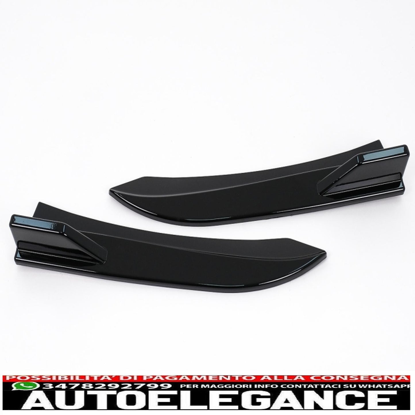 alette paraurti posteriori alette laterali flic adatte per bmw serie 3 f30 f31 (2011-2019) pianoforte nero AUTOELEGANCERICAMBI