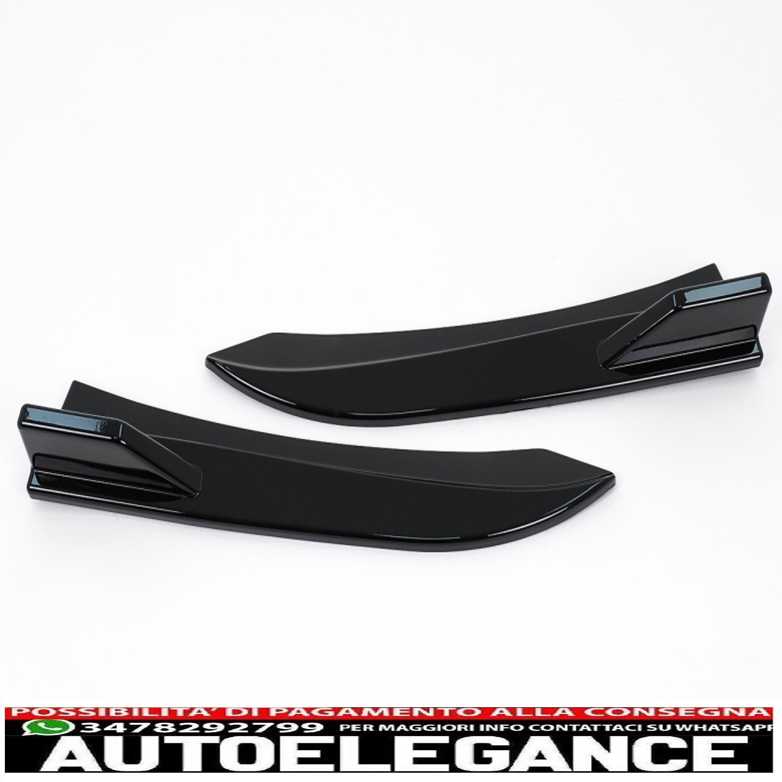 alette paraurti posteriori alette laterali flic adatte per bmw serie 3 f30 f31 (2011-2019) pianoforte nero AUTOELEGANCERICAMBI
