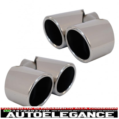 Exhaust tips exhaust tips suitable for audi q5 8r (11.2008-2016) design sq5 chrome 