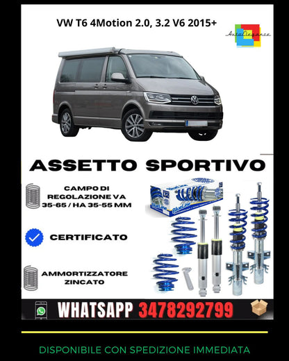 🔥Assetto sportivo ADATTO PER VW T6 4Motion 2.0, 3.2 V6, 1.9TDi 2015+🔥