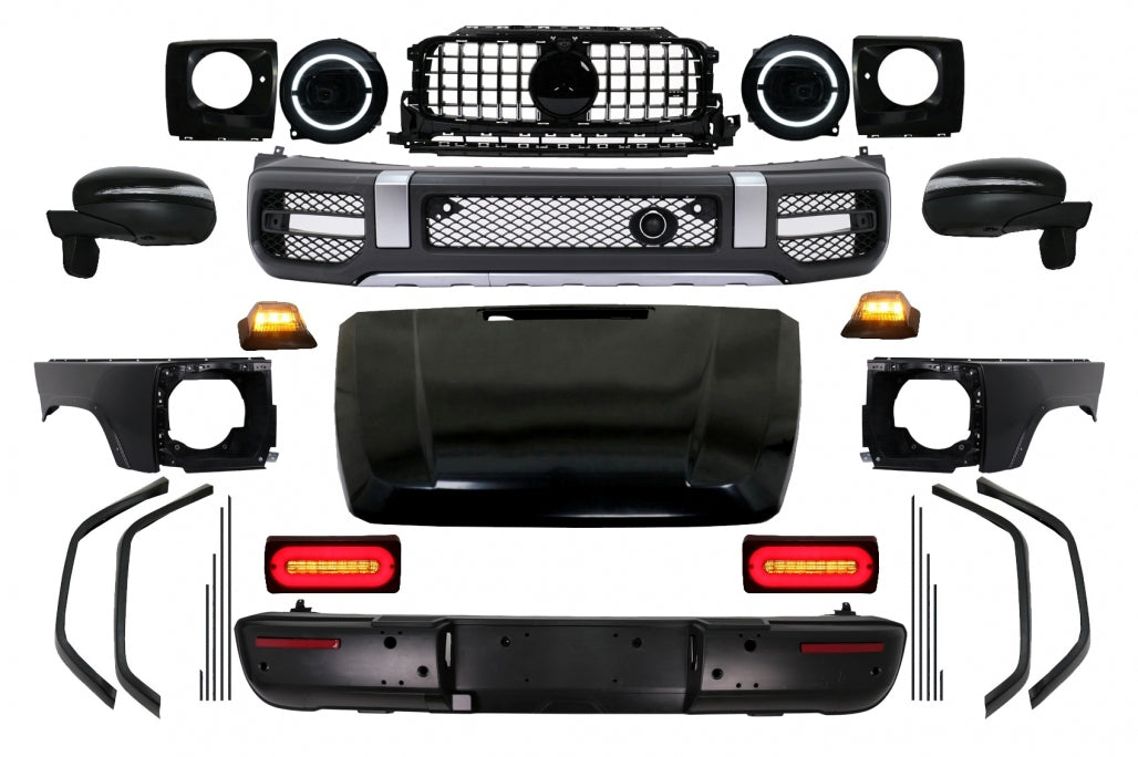 Body Kit suitable for Mercedes G-Class W463 (2008-2017) Conversion to 2018 G63 Design