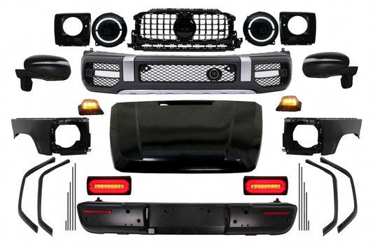 Body Kit suitable for Mercedes G-Class W463 (2008-2017) Conversion to 2018 G63 Design