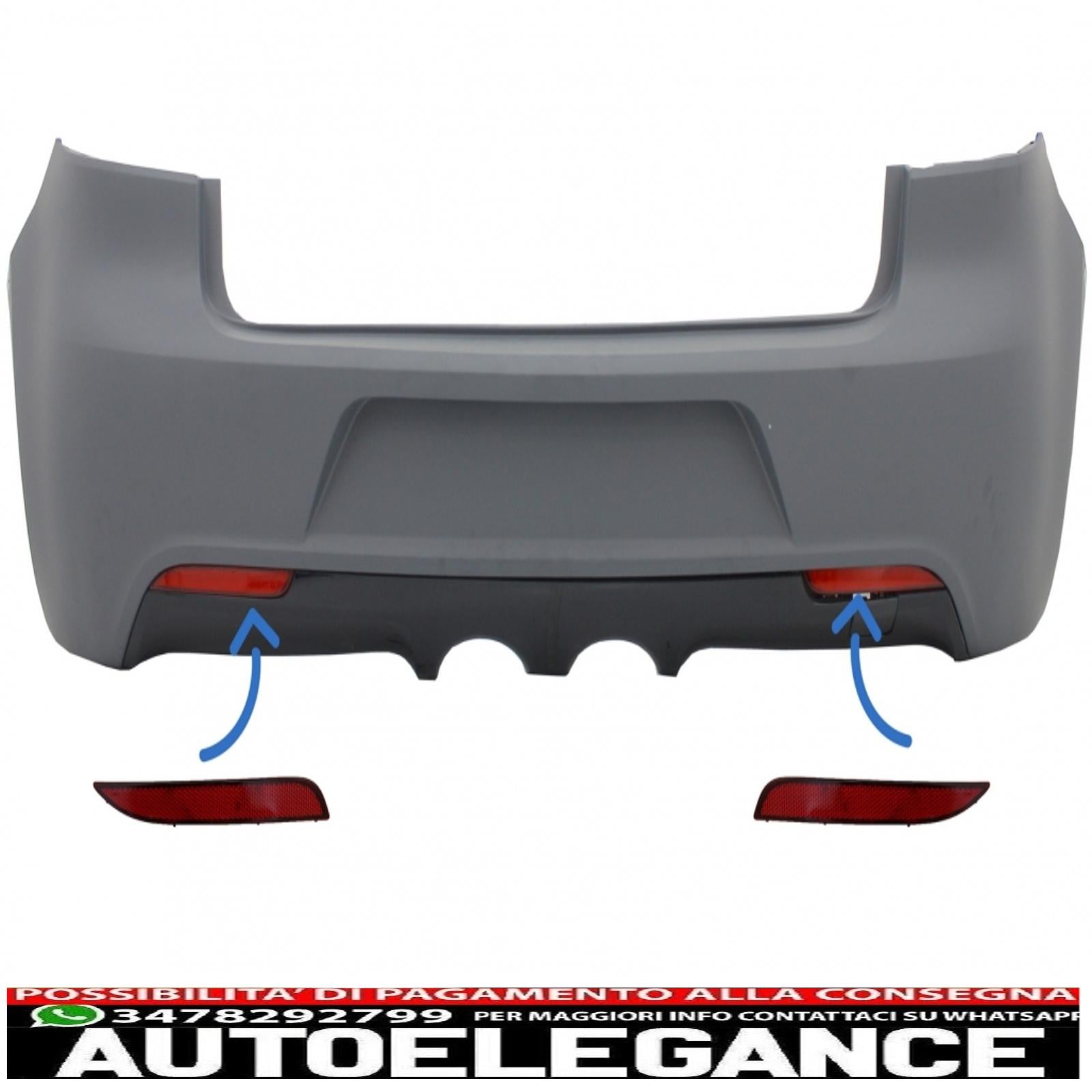 Catarifrangente paraurti posteriore adatto per vw golf 6 vi (2008-2013) r20 AUTOELEGANCERICAMBI