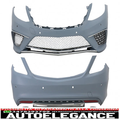 body kit suitable for mercedes s-class w222 (2013-06.2017) with chrome muffler tips s65 design