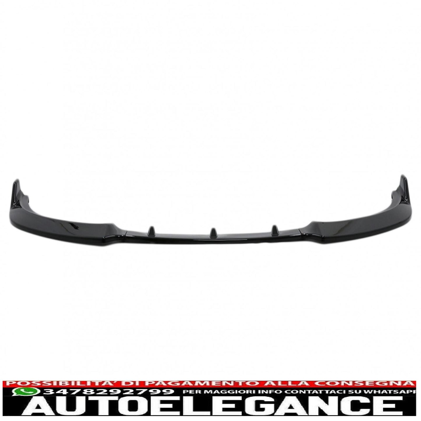 Front Bumper Spoiler Add-on Suitable for BMW 3 Series G20 G21 (2018-up) Sedan Touring Piano Black 