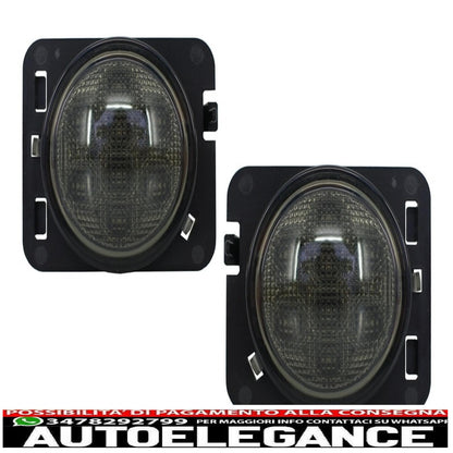 led side turn lights on fenders fit for jeep wrangler jk (2007-2016) amber light