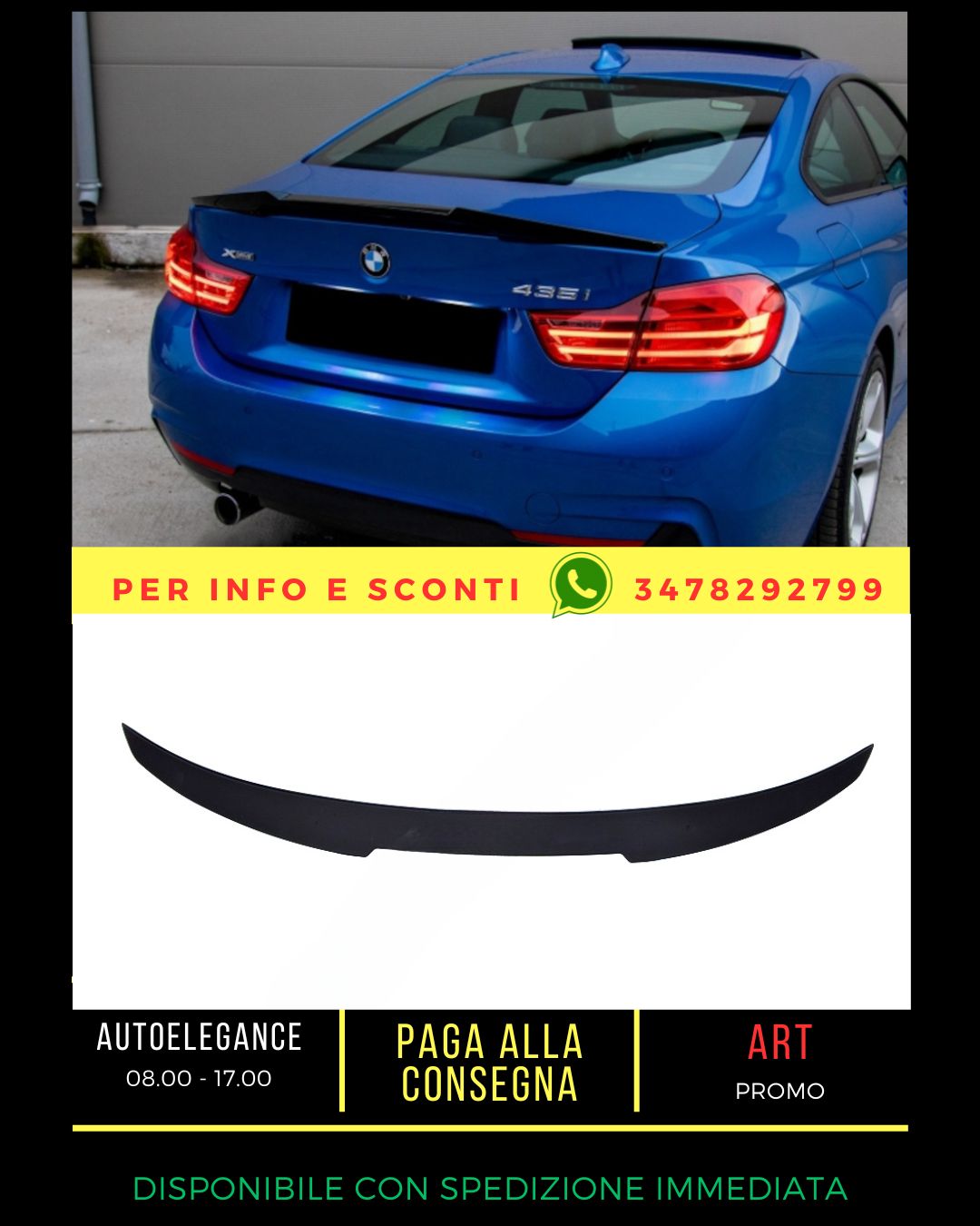 ✨SPOILER SUITABLE FOR BMW 4 F32 F33 2013-2020 Coupe Cabrio✨