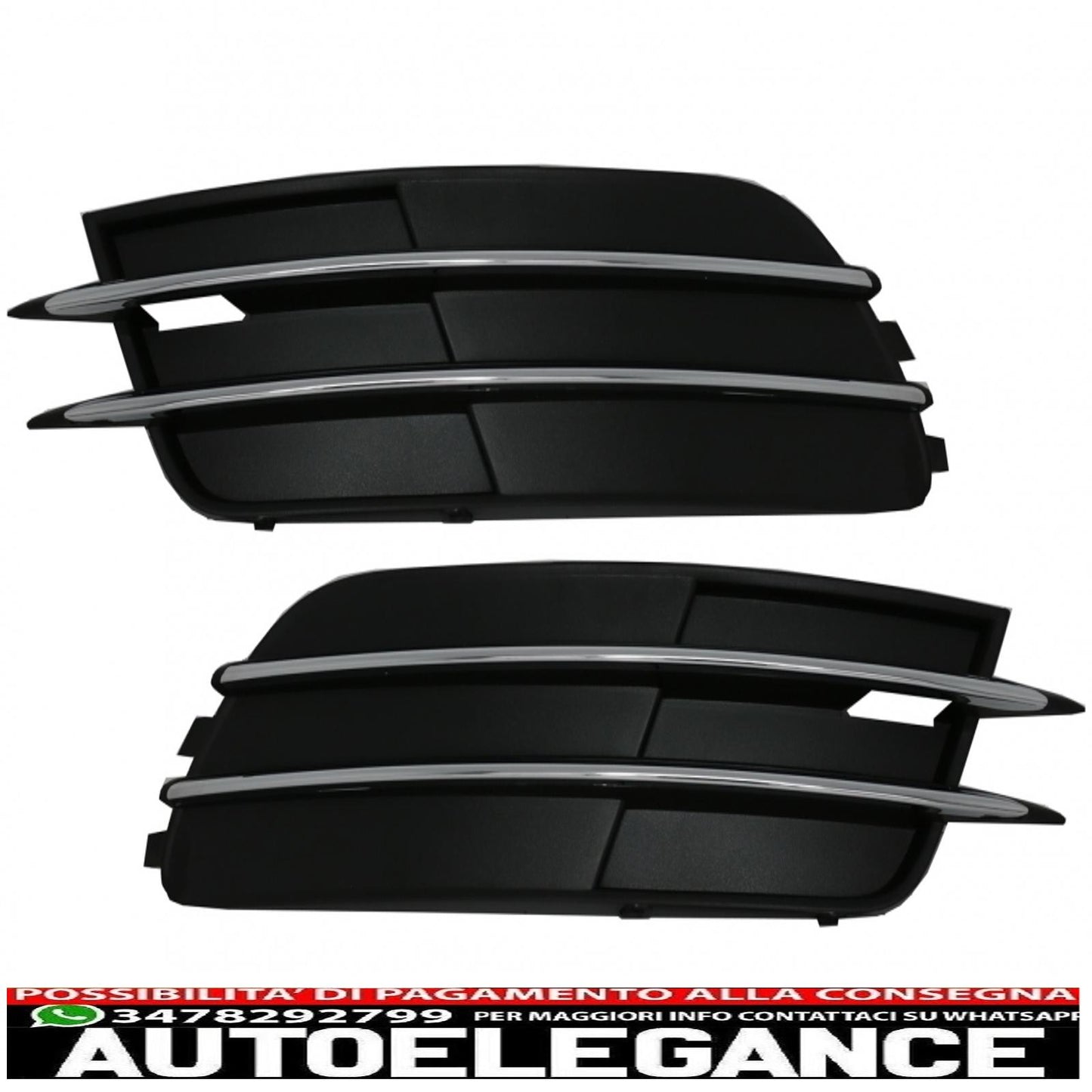 lower bumper grille covers side grills fit for audi a6 c7 4g (2012-2015) without acc