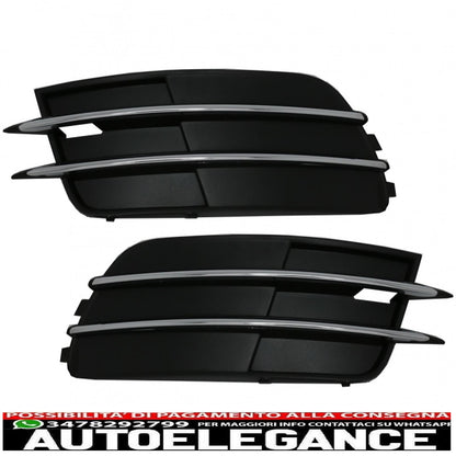 lower bumper grille covers side grills fit for audi a6 c7 4g (2012-2015) without acc