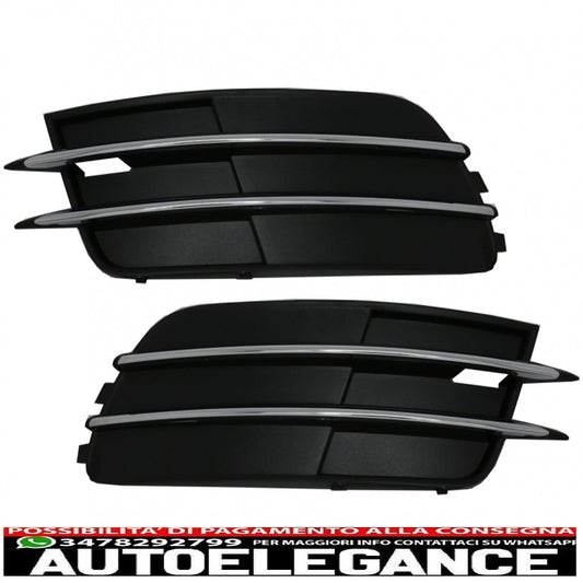 la griglia inferiore del paraurti copre le griglie laterali adatte per audi a6 c7 4g (2012-2015) senza acc
