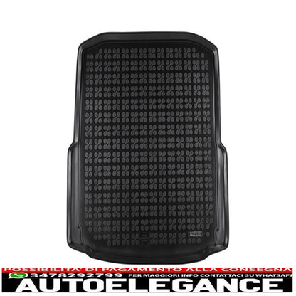 Black rubber boot mat suitable for Skoda Octavia III Hatchback 2013+