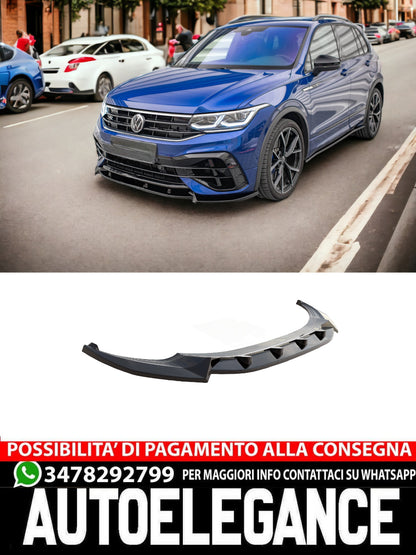 FRONT SPLITTER V.2 SUITABLE FOR VOLKSWAGEN TIGUAN R/R-LINE MK2 FACELIFT 