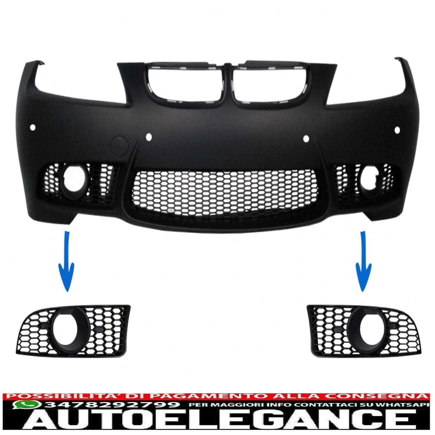side grills suitable for bmw 3 series e90 e91 pre-lci (2004-2008) e92 e93 pre-lci (2006-2009) m3 design