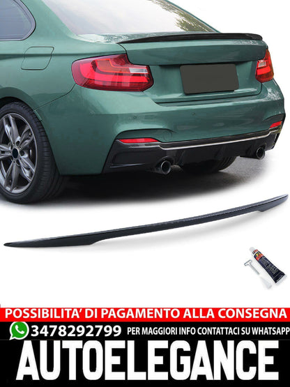 Sport Performance Spoiler Posteriore Labbro Nero Lucido aftermarket compatibile con  BMW Serie 2 F22 F23