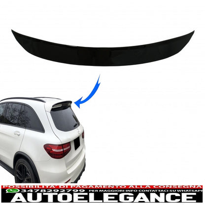spoiler posteriore sul tetto adatto per mercedes glc x253 suv (2015-up) pianoforte nero