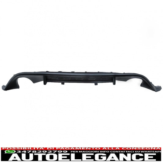 diffusore paraurti posteriore con doppia uscita per terminali di scarico singoli adatto per vw golf 7 vii (2013-2016) design gti