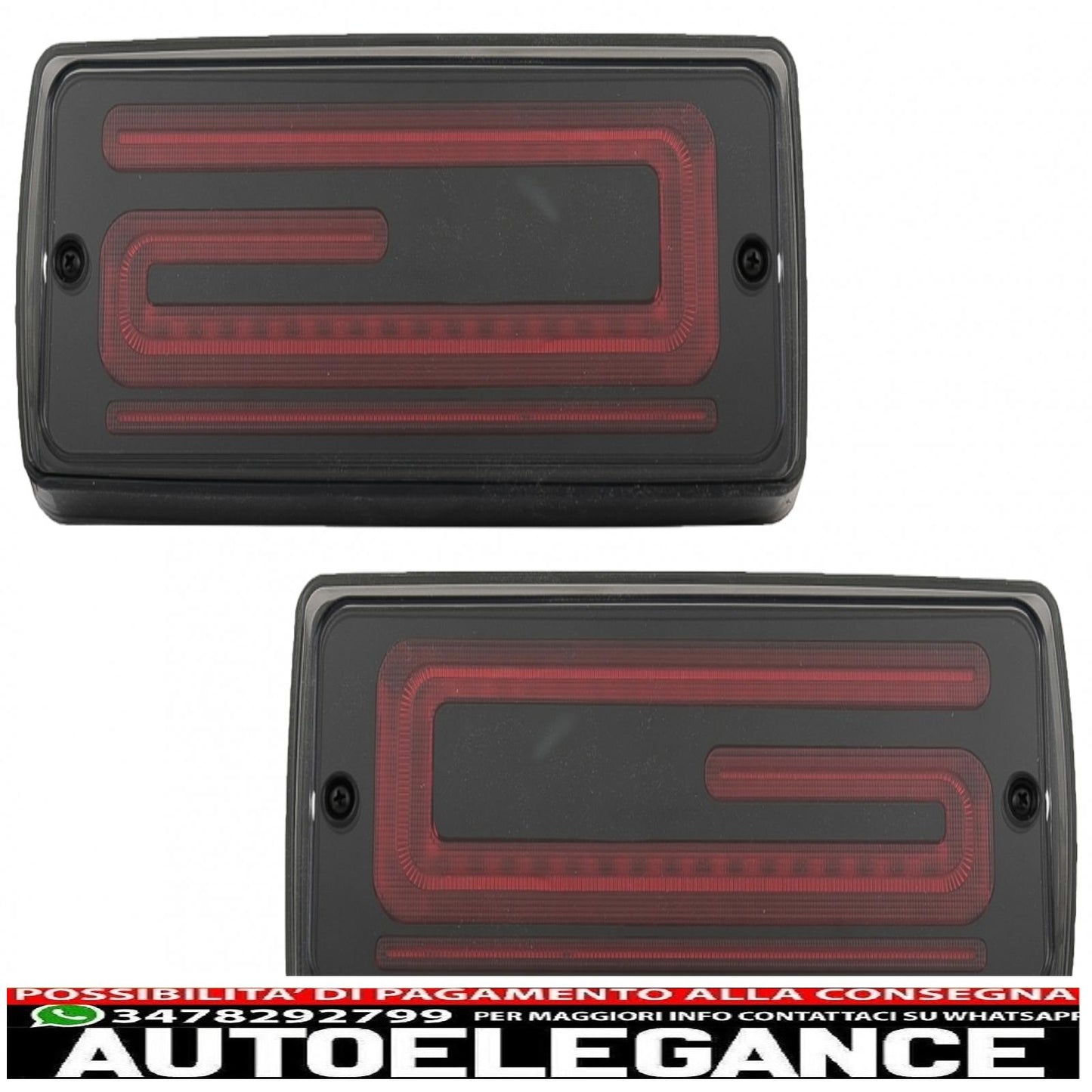 led rear lights light bar suitable for mercedes g class w463 (2008-2017) restyling 2018 dynamic design sequential cornering lights dynamic start smoke