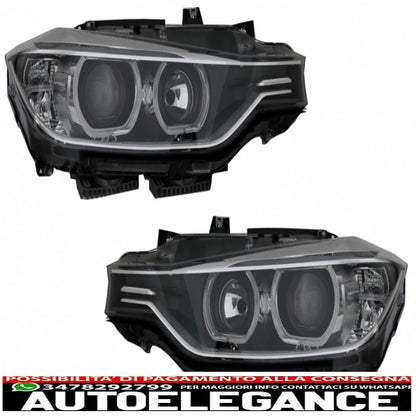 led drl angel eye headlights with projector suitable for bmw 3 series f30 f31 (2011-2015) 