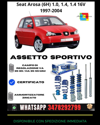 🔥Assetto sportivo adatto per Seat Arosa (6H) 1.0, 1.4, 1.4 16V 1997-2004🔥