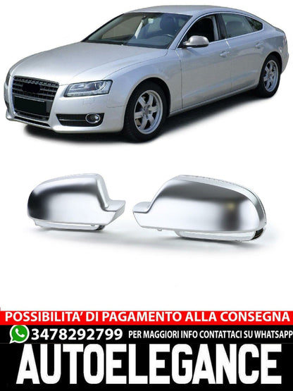 Calotte specchietti di ricambio argento opaco per AUDI A3 8P A4 8K B8 A5 8T 09-