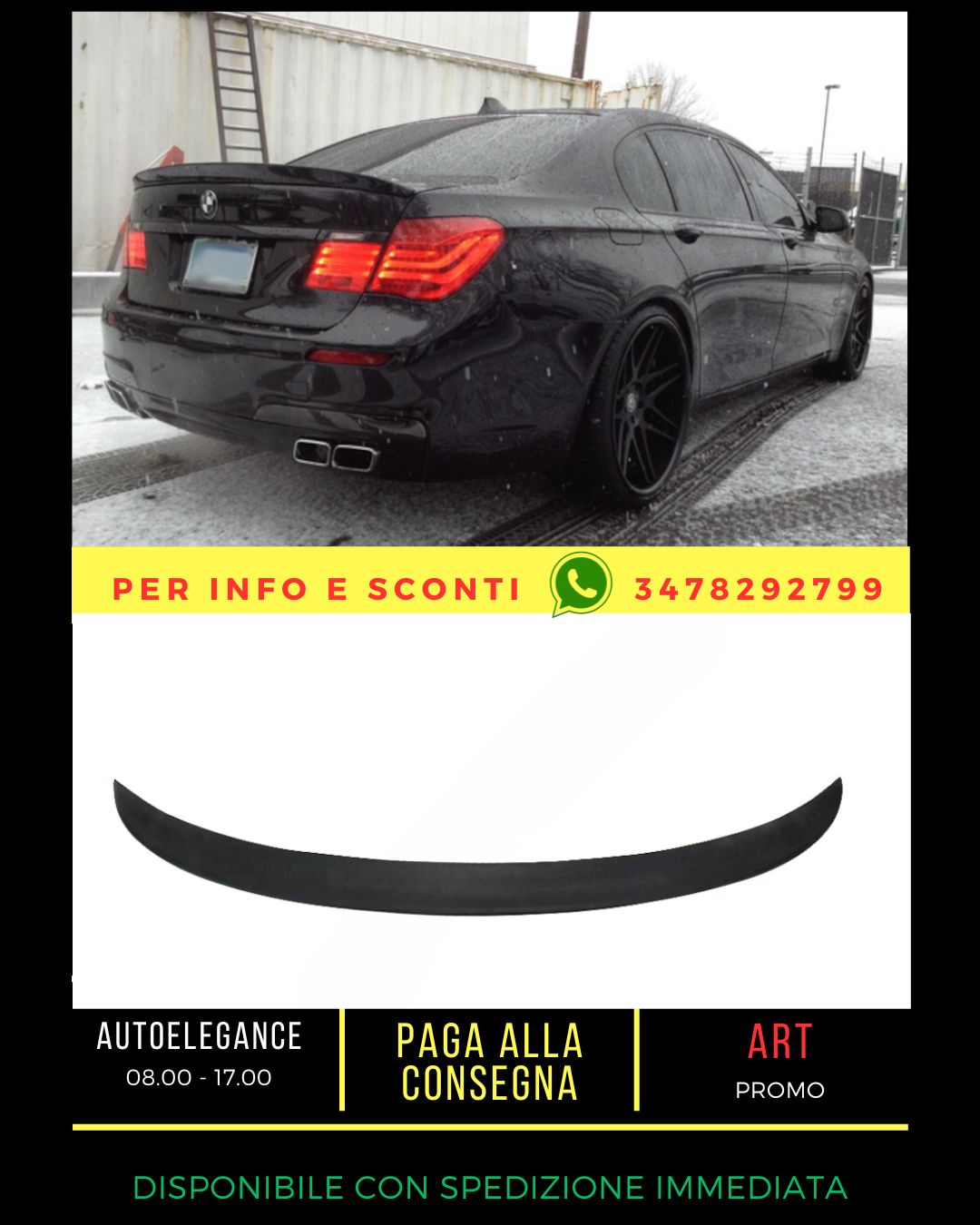 ✨SPOILER COMPATIBILE per BMW 7 F01 F02 2008-2015✨