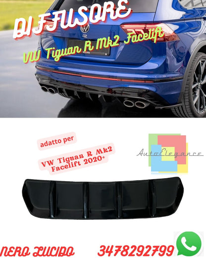 ✨DIFFUSER SUITABLE FOR VW Tiguan R Mk2 Facelift 2020+✨ 
