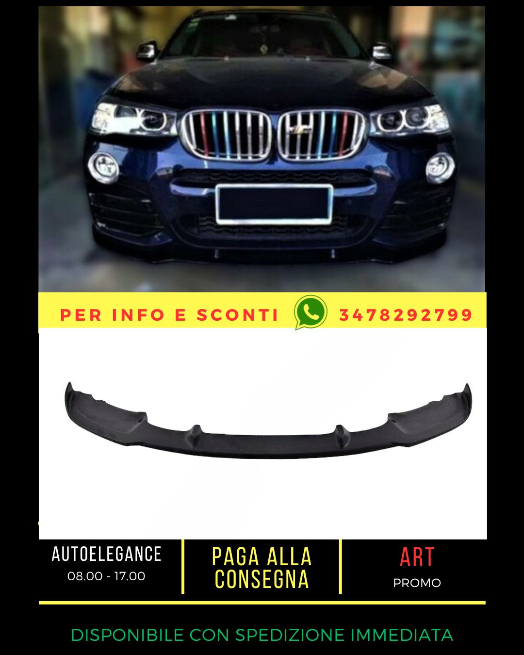 ✨Splitter suitable for BMW X3X4 F25F26 2010-2017✨ 