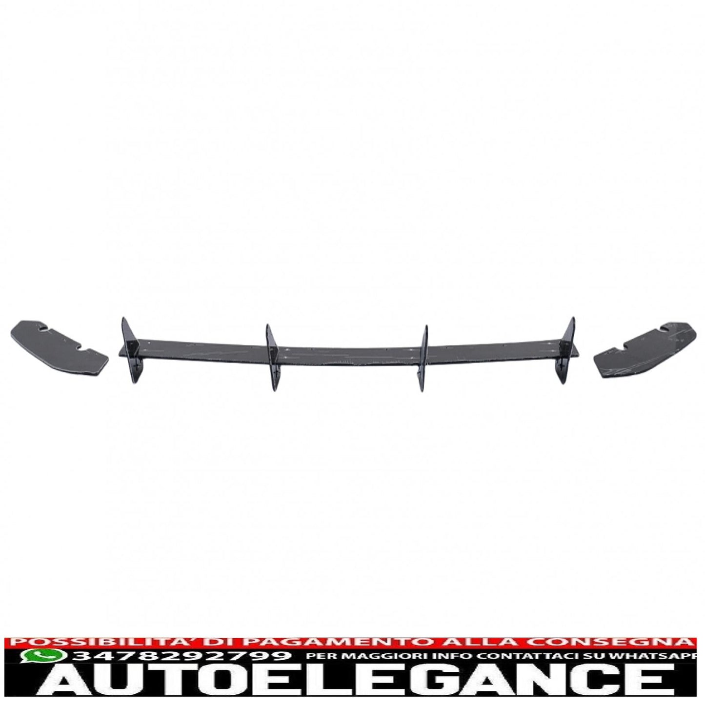 Estensione paraurti posteriore per diffusore adatta per Seat leon mk3 5f hatchback (2012-2016)