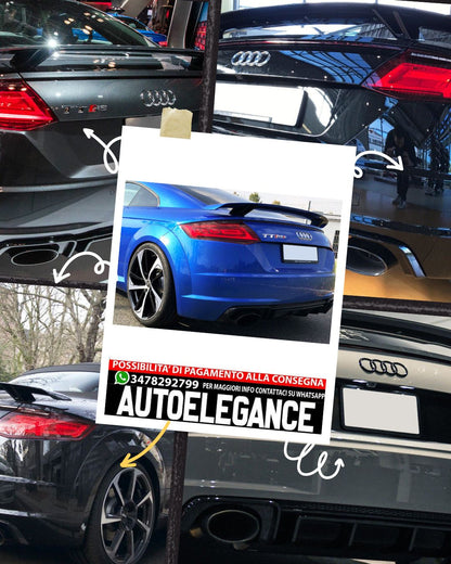 AUDI TT 8S S-LINE (2013-2016) TT RS LOOK SPOILER/DIFFUSORE PARAURTI POSTERIORE