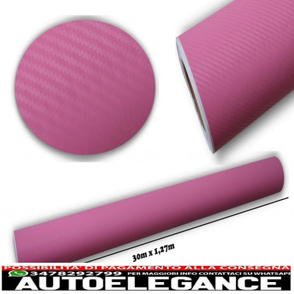3D Carbon Fiber Textured Film - Car Vinyl 30 Meters