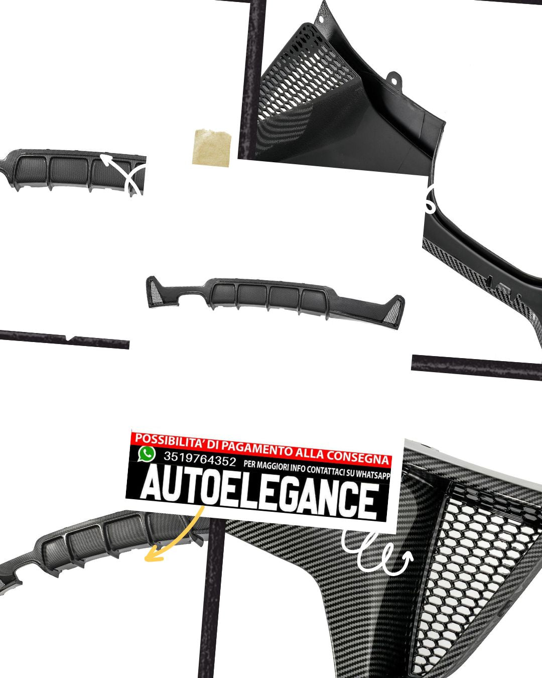 Rear Diffuser Double Pipe Suitable For BMW 4 Series Coupe F32 F82