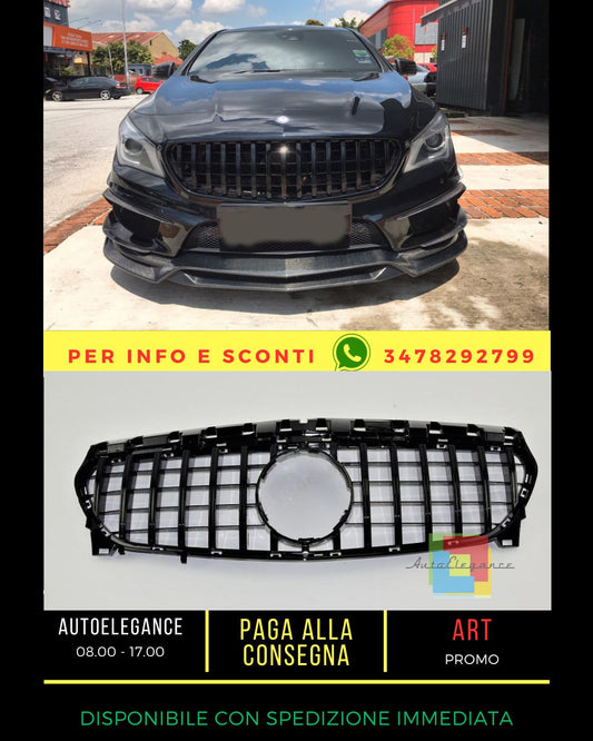 ✨GRIGLIA NERO LUCIDA ADATTA PER Mercedes CLA class W117 2013-2019 ✨