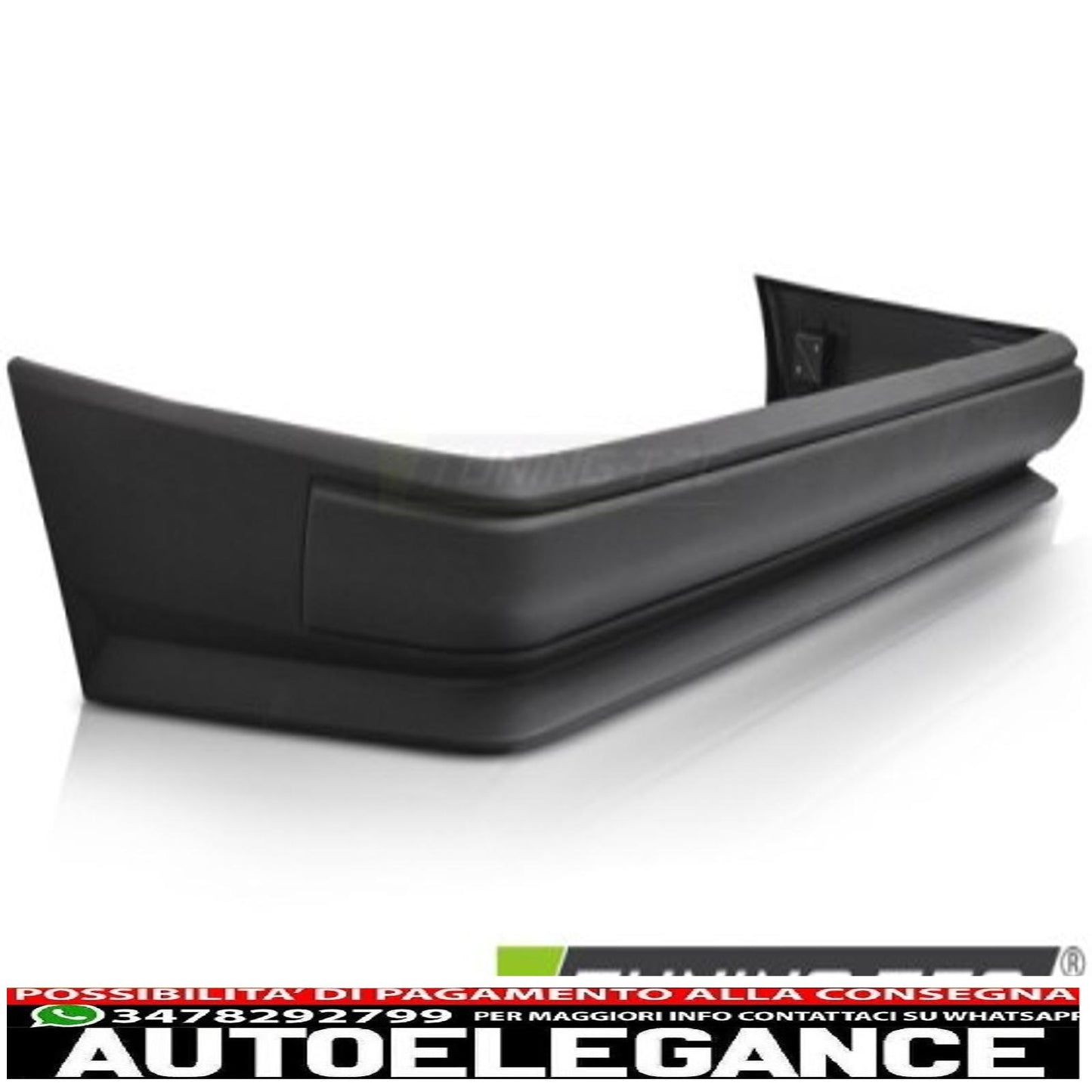 Sport style rear bumper for mercedes w124 2d/4d 85-93