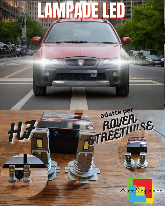 KIT LED H7 PER ROVER STREETWISE 6000K BIANCO 6000 LUMEN CANBUS ANABBAGLIANTI