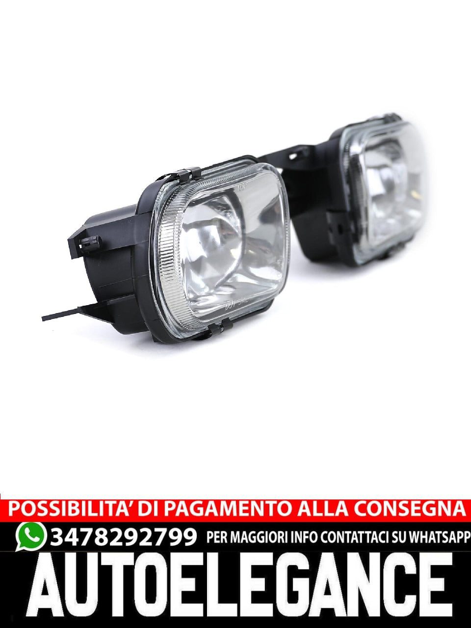Fendinebbia in vetro trasparenteHB4 aftermarket compatibile con Mercedes C W203 CL203 C209 SLK R170 C215