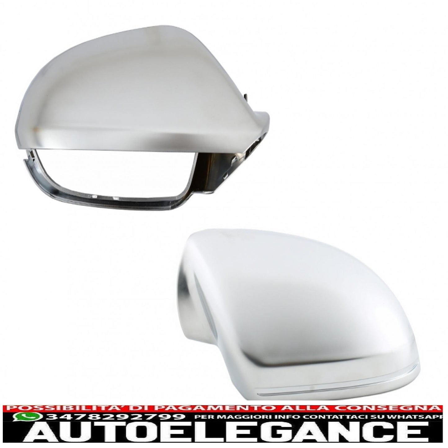 alloggiamento completo calotte specchietti adatti per audi a6 4g c7 (2011-2018) limousine avant estinzione alluminio rs6 design AUTOELEGANCERICAMBI