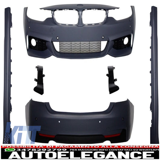 kit carrozzeria completo adatto per bmw serie 4 f32 f33 (2013-up) m-technik design coupe cabrio grand coupe