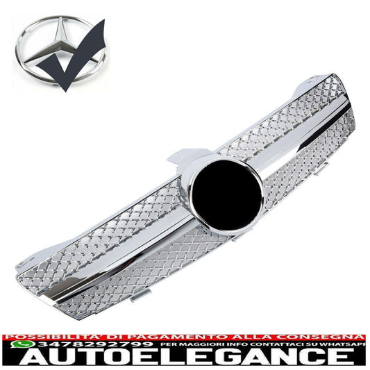 Griglia del radiatore sportiva per Mercedes W219 CLS 2004-2008 cromata