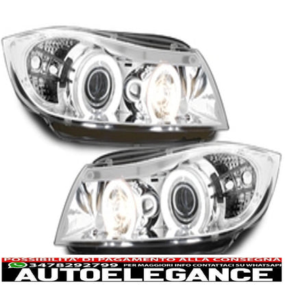 headlights suitable for bmw e90/e91 3er_2 ccfl halo chrome_rims 