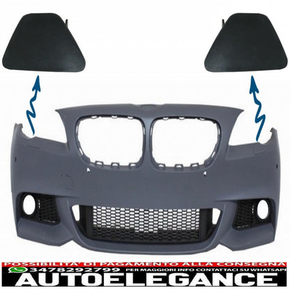 set of covers for headlight washer system bumper sra suitable for bmw 5er f10 f11 11+ (right and left)