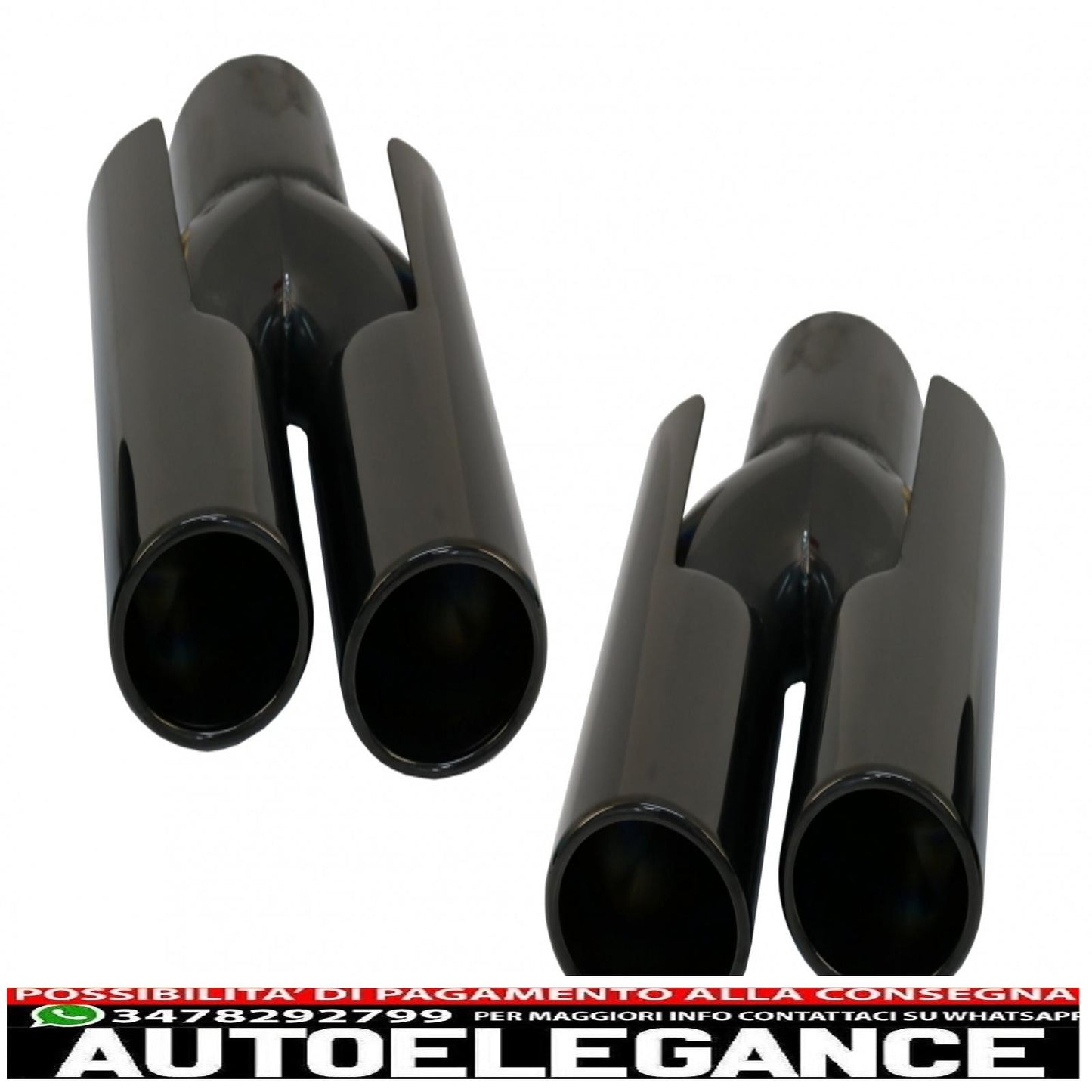 exhaust muffler tips suitable for bmw e60 e90 e92 e93 f10 f30 m3 m5 m6 piano black design 